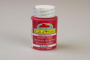 Apple Barrel Gloss Real Red Acrylic Paint (2 oz bottle)