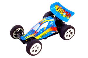 Mini High-Speed USB Charging 5-CH Kart Car Racer  with Remote Controller  Blue Orange