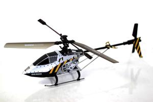 F1 Large Armor Metal Helicopter, Silver