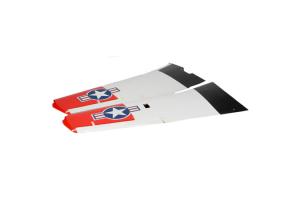 Wing Set w/Joiner/Ail: T-34 RED/WHT