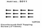 Countersunk Self Tapping Screw 2*15mm 