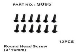 Round Head Screw 3*16mm 