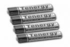 Pack of 4 1.5v AA Tenergy Alkaline high drain batteries 