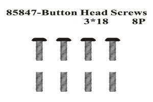 Rounded Head Screws 3*18 8P (85847)
