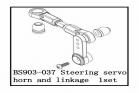 Steering Servo Horn and Linkage (BS903-037)