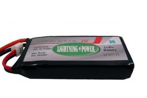 Lightning Power 1300mAh 25C 2S1P 7.4V Lithum Polymer Battery